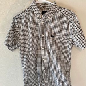 RVCA Grey button down shirt XS